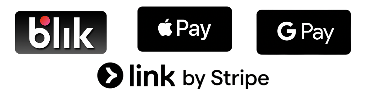 Apple Pay, Google Pay, BLIK