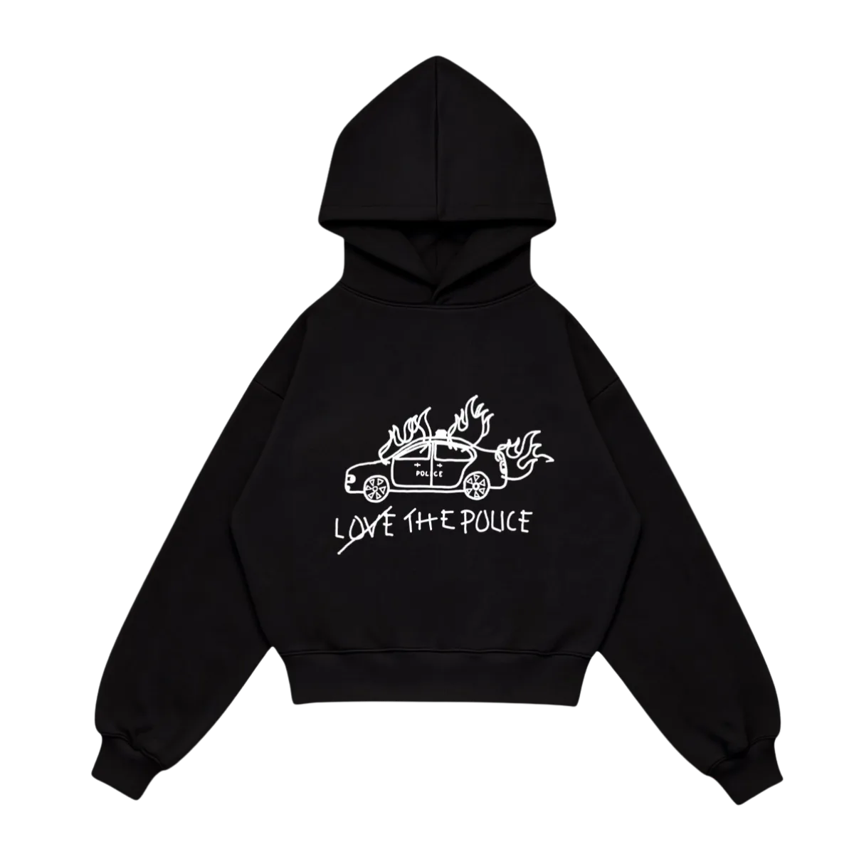 BRAND LOGO HOODIE — Black Classic