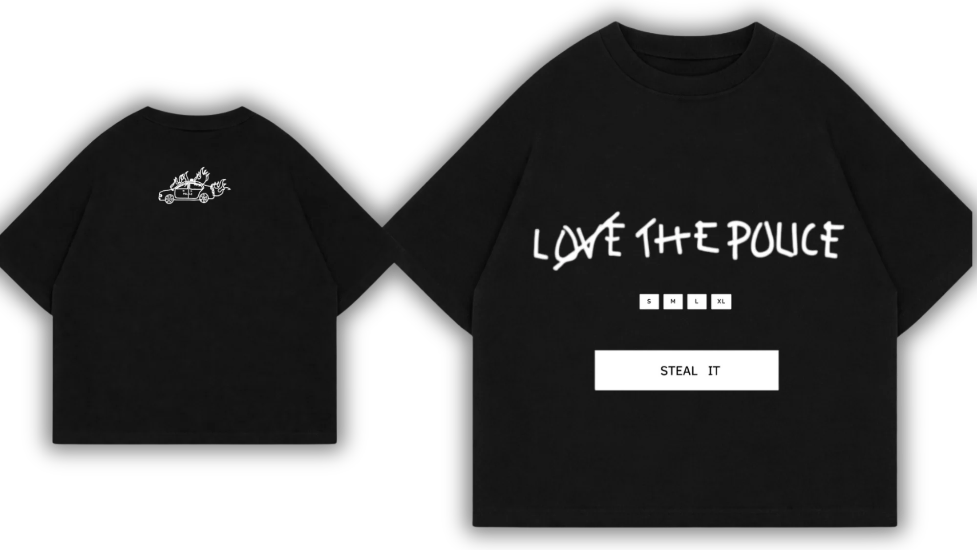 BLACK "STEAL IT" T-SHIRT