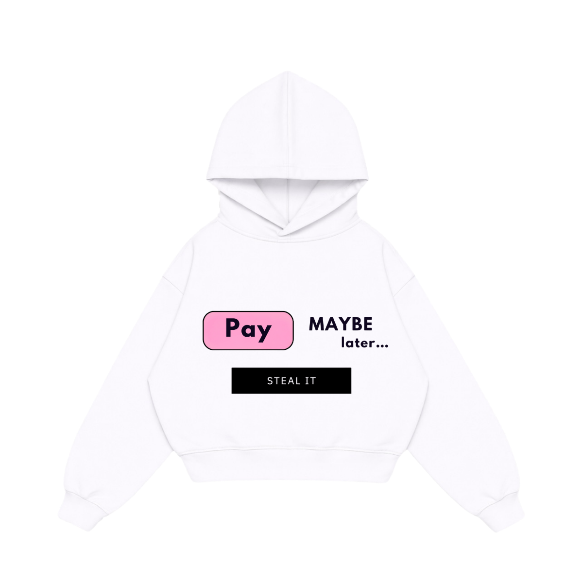 BLUZA "PAY LATER" BIALA