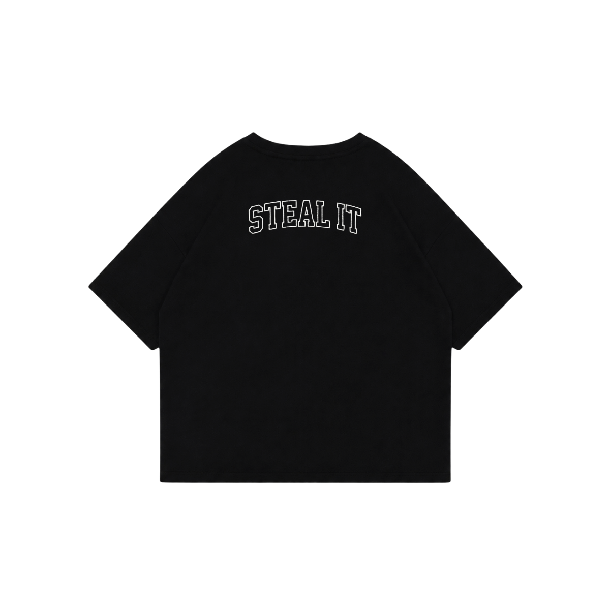 T-SHIRT "PAY LATER" CZARNY